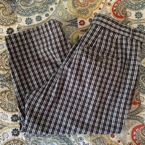 Lee Casuals khakis plaid high waisted capris 8P